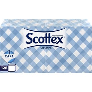 Servilletas decorada 1 capa 33x33 cm paquete 128 unidades - Scottex