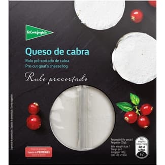 Queso rulo de cabra elaborado con leche pasteurizada precortado pack 2 x 100 g envase 200 g - El Corte Ingles