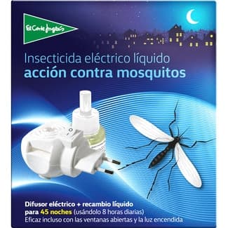 Insecticida volador eléctrico líquido antimosquitos envase 1 unidad aparato + recambio - El Corte Ingles