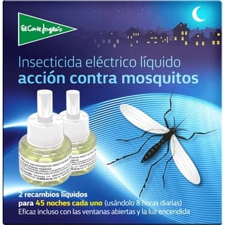 Insecticida volador eléctrico líquido antimosquitos recambio 2 unidades - El Corte Ingles