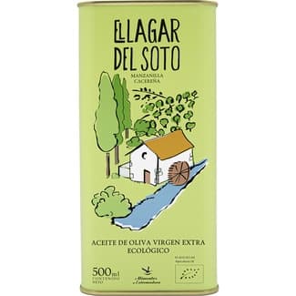Aceite de oliva virgen extra ecológico 100% manzanilla cacereña lata 500 ml - El Lagar Del Soto