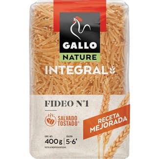 Nature fideo integral paquete 400 g - Gallo