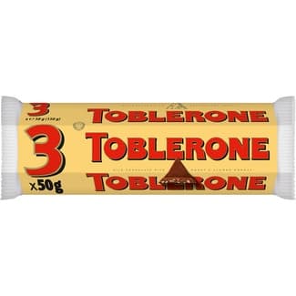 Chocolate con leche suizo con miel y almendras pack 3 envases 150 g - Toblerone