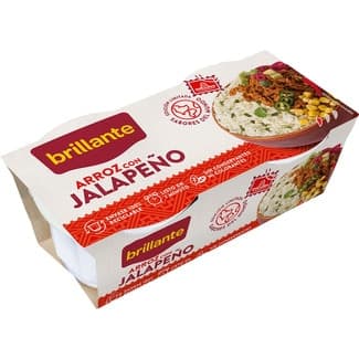 Arroz con jalapeños pack 2 envase 125 g - Brillante