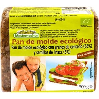 Pan de linaza ecológico paquete 500 g - Mestemacher