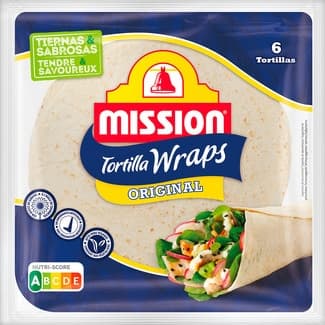Tortilla wraps original 6 tortillas bolsa 240 g - Mission