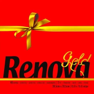 Gold servilletas roja 2 capas 39x39 cm paquete 40 unidades - Renova