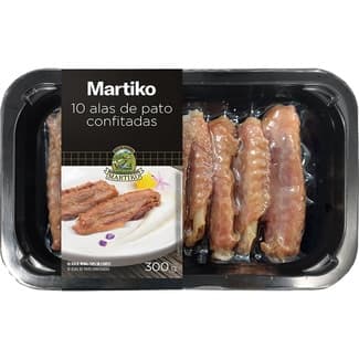 Confit de pato 10 alas sin gluten envase 300 g - Martiko