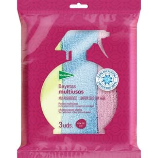 Bayeta multiusos muy absorbentes 40x38 cm bolsa 3 unidades - El Corte Ingles