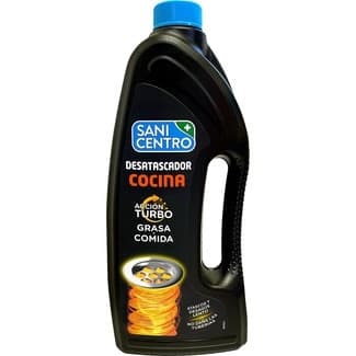 Desatascador cocina Acción Turbo para grasa y comida botella 1 l - Sanicentro