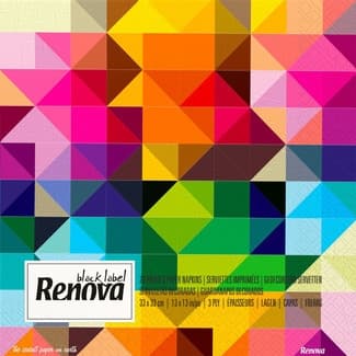 Servilletas decoradas 3 capas 33 x 33 cm paquete 20 unidades - Renova