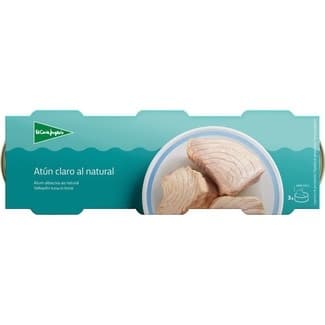 Atún claro al natural pack 3 lata 60 g neto escurrido - El Corte Ingles