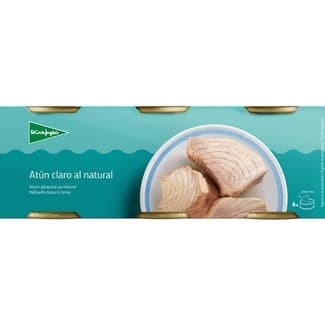 Atún claro al natural pack 6 lata 60 g neto escurrido - El Corte Ingles