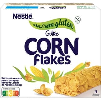 Corn Flakes barritas de cereales sin gluten 4 unidades estuche 88 g - Nestle Go Free