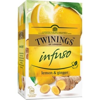 Infuso infusión de jengibre y limón estuche 20 bolsitas - Twinings