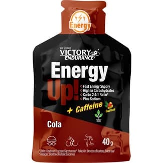 Endurance Energy Up! gel energizante con cafeína y guaraná sabor cola pack 3 sobres 40 g - Victory