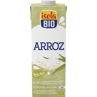 Bebida de arroz natural sin gluten, ecológica sin azúcares añadidos envase 1 l - Isola Bio