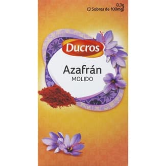 Azafrán molido caja 0,3 g (3 sobres 100 mg) - Ducros