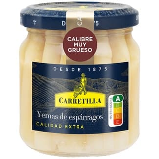 Yemas de espárragos muy gruesas frasco 185 g neto escurrido - Carretilla