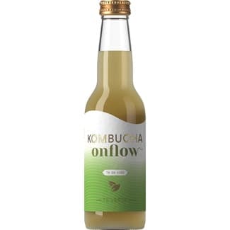 Kombucha de té verde sin pasteurizar ecológica, sin gluten y vegana botella 330 ml - Onflow