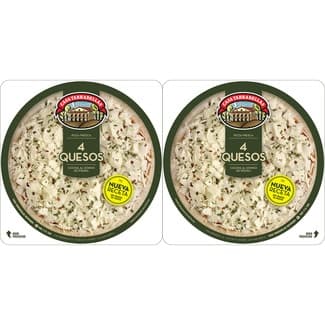 Pizza 4 quesos pack 2 unidades envase 210 g - Casa Tarradellas