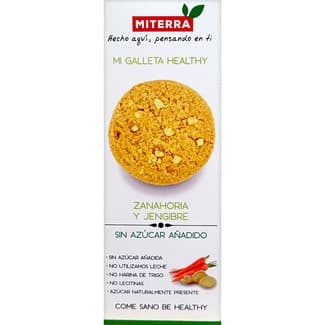 Galletas healthy con zanahoria y jengibre sin azúcar envase 150 g - Miterra