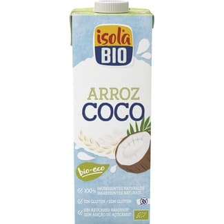 Bebida de arroz y coco ecológica y sin gluten envase 1 l - Isola Bio