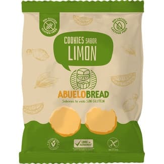 Cookies sabor limón sin gluten y sin lactosa bolsa 150 g - Abuelobread