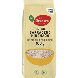 Bio trigo sarraceno hinchado ecológico y sin aceite de palma bolsa 100 g - El Granero