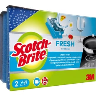 Estropajo con fibra salvauñas Fresh no raya paquete 2 unidades - Scotch Brite