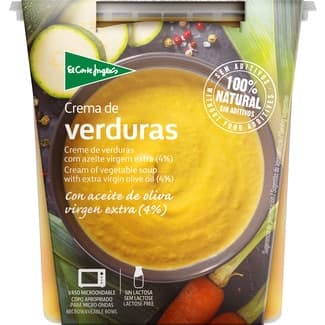 Crema de verduras con AOVE 4% sin gluten sin lactosa vaso 400 ml - El Corte Ingles