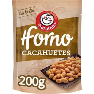 Cacahuetes tostados al horno bolsa 200 g - Matutano