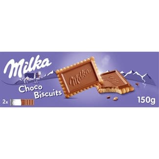 Chocobiscuits galletas con chocolate 6 paquetes individuales de 2 unidades caja 150 g - Milka