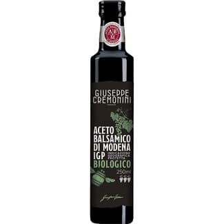 Aceto balsámico de Modena biocológico  I.G.P. botella 250 ml - Giuseppe Cremonini
