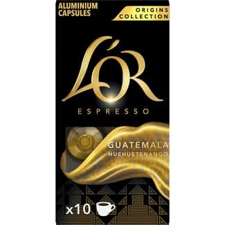 Café de Guatemala Huehuetenango Origins Collection estuche 10 cápsulas compatibles con máquinas Nespresso - L'or Espresso