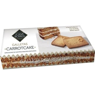Galletas carrotcake estuche 120 g - Casa Eceiza