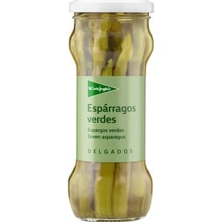 Espárragos verdes delgados frasco 190 g neto escurrido - El Corte Ingles