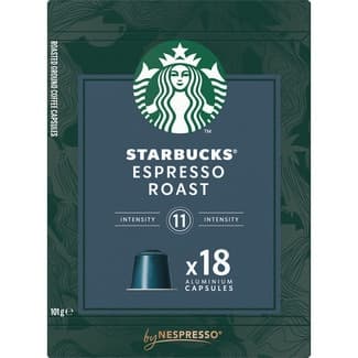 Café espresso intensidad 11 estuche 18 cápsulas cápsulas compatibles con máquinas Nespresso - Starbucks