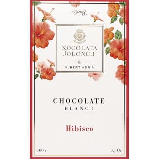 Chocolate blanco con hibisco tableta 100 g - Jolonch