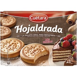 Galletas de desayuno ideal para repostería paquete 600 g - Cuetara Hojaldrada