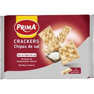 Crackers con chispas de sal paquete 500 g - Prima