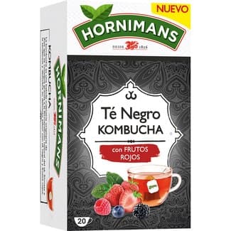 Té negro kombucha con frutos  rojos estuche 20 bolsitas - Hornimans