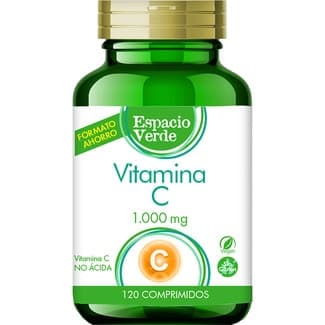 Vitamina C no ácida sin gluten bote 120 comprimidos - Espacio Verde