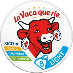 Queso fundido light 8 porciones caja 125 g - La Vaca Que Rie