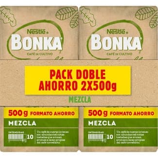 Café molido mezcla intensidad 9 pack 2 paquetes 500 g - Bonka