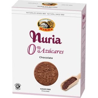 Nuria galletas con chocolate 0% azúcares sin aceite de palma estuche 405 g - Birba