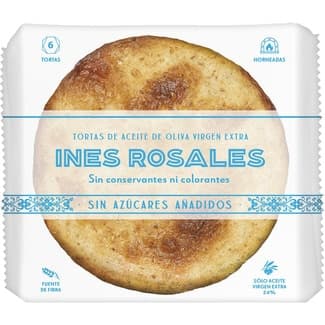 Tortas de aceite con aceite de oliva virgen sin azúcar paquete 180 g - Ines Rosales