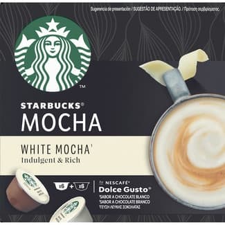 Café White Mocha estuche 12 cápsulas compatibles con cafeteras Dolce Gusto - Starbucks