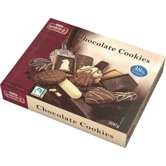 Cookies galletas surtidas con chocolate estuche 500 g - Lambertz