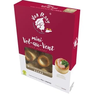 Volovanes mini 12 unidades estuche 72 g - Van Rooy